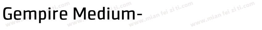 Gempire Medium字体转换